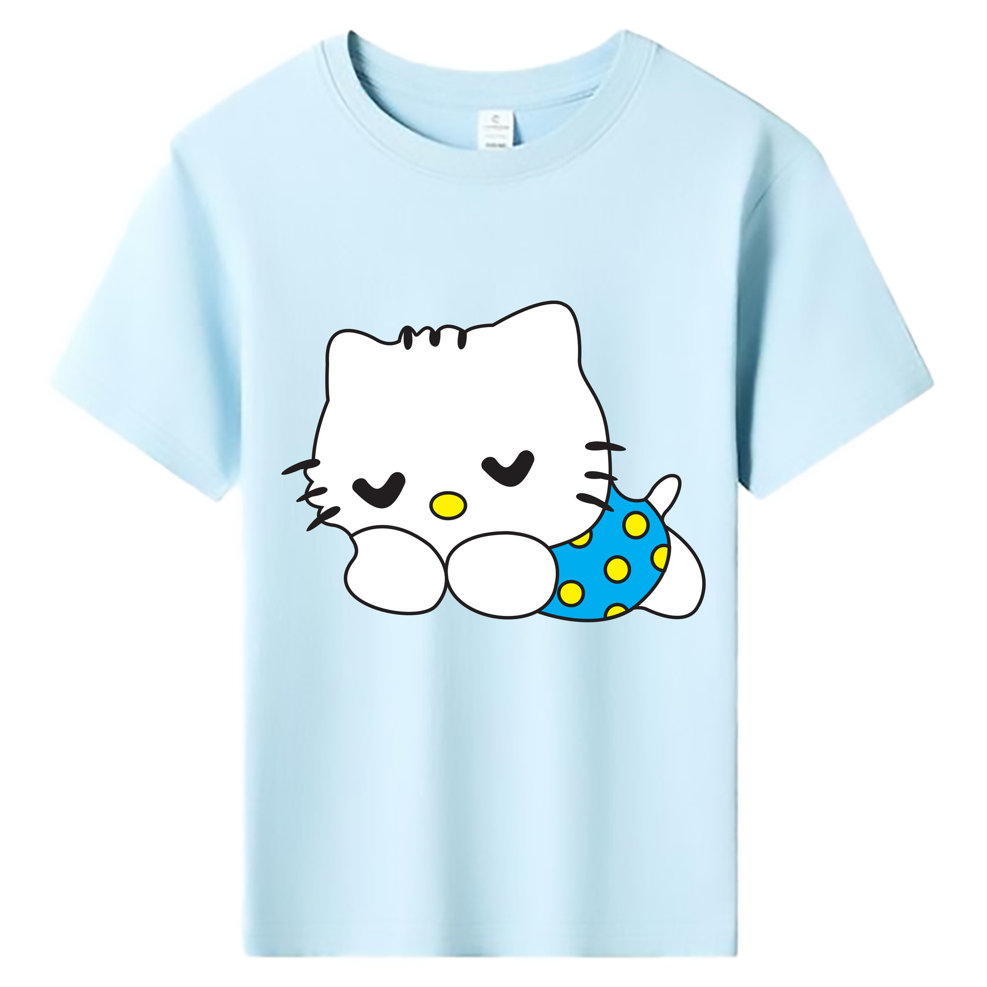 （画像用） Hello Kitty ハローキティ 綿100％キッズTシャツ（フロントプリント）
